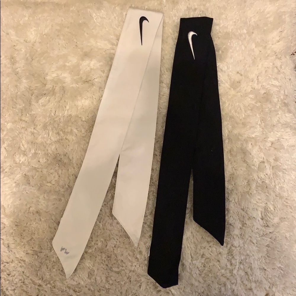 2 Nike dri fit tie headbands